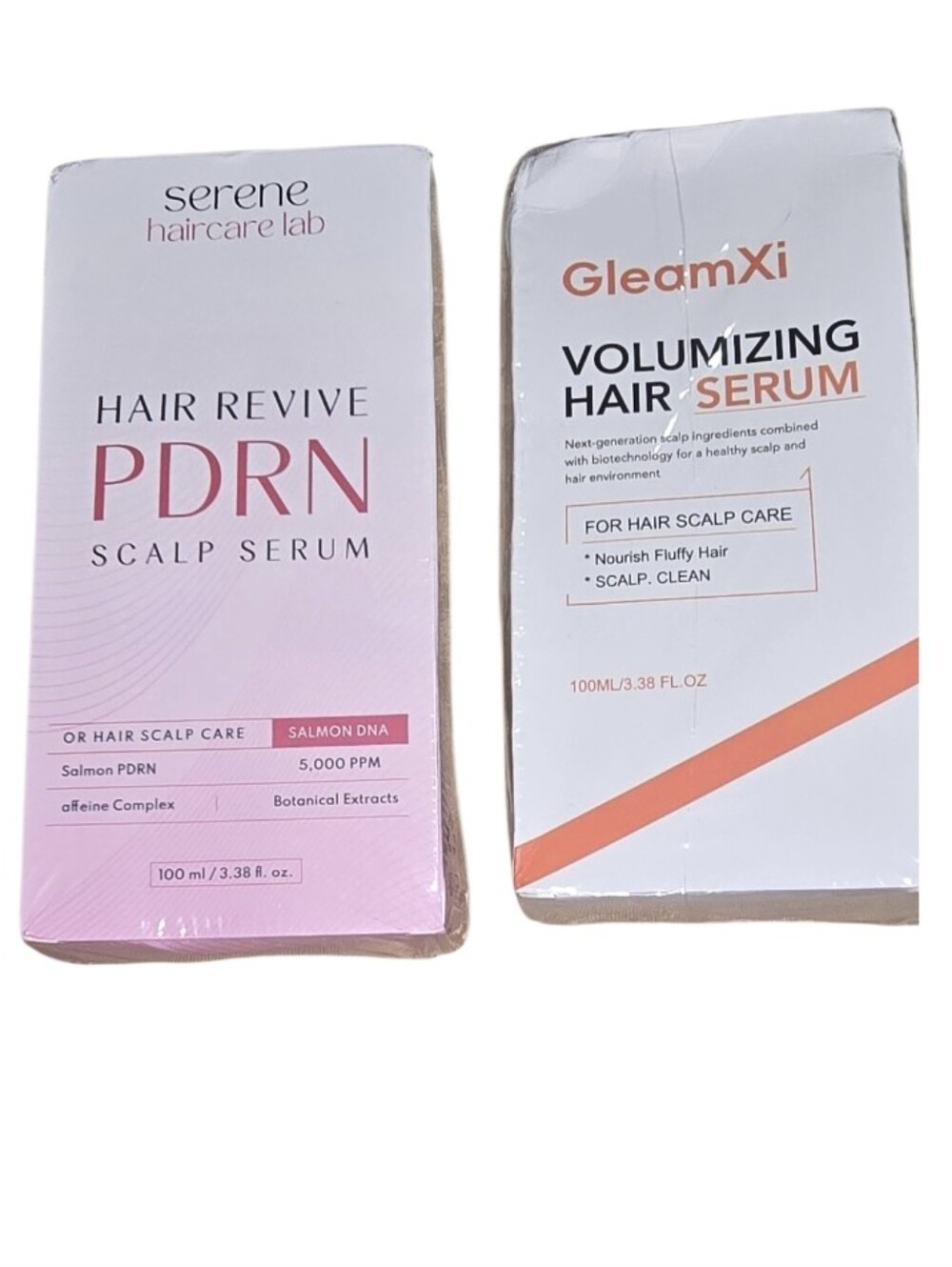 Serene Hair Revive PDRN Scalp Serum - Pink And GleamXi Volumizing Hair Serum.